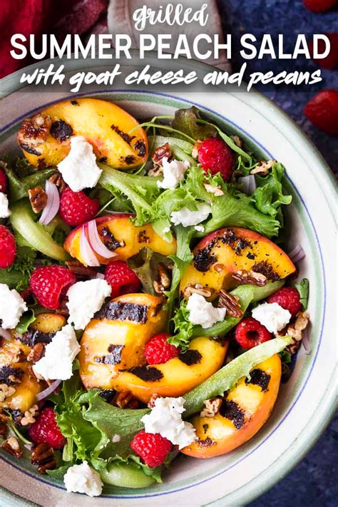 Grilled Peach Salad Is Fresh Summer Side Full Of Sweet And Smoky Peaches Toasted Pecans