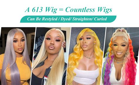 Amazon Alididi Blonde Lace Front Wigs Human Hair X Density Straight Lace