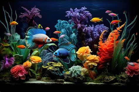 Premium AI Image | Tropical fish aquarium