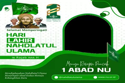 GRATIS 13 Link Twibbon Harlah 1 Abad NU Tahun 2023 Desain Terbaru