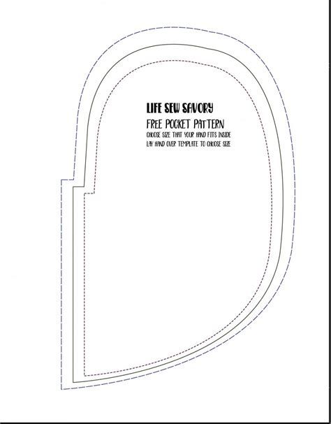 Free Printable Pocket Pattern - Totally Free Printables
