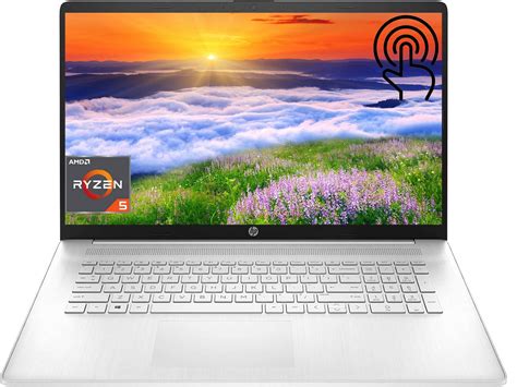 HP 17.3 Inch Touchscreen Laptop Computer, AMD Ryzen 5 7530U Processor ...