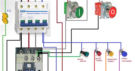 Diagrama De Arranque Y Paro De Un Motor Trif Sico Arranque