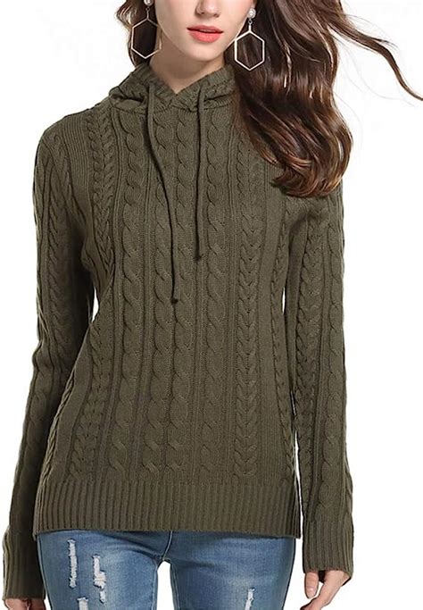 Frauen Mit Kapuze Pullover Strickjacke Frauen Kapuzenpullis Damen