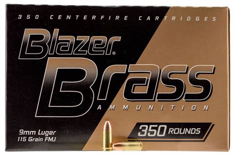 Cci Blazer Brass Mm Luger Gr Full Metal Jacket Fmj Bx