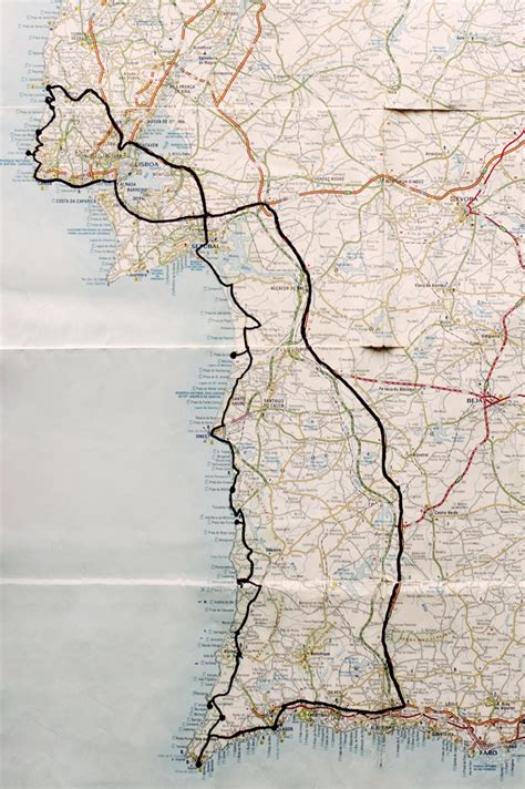 Western Portugal Coastline Map - Entouriste