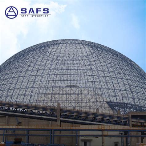 Safety Construction Space Frame Coal Storage Shed Dome Steel Structure