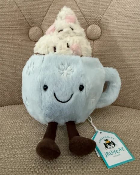 JELLYCAT AMUSEABLE CM Hot Chocolate Marshmallows New BNWT Plush Toy