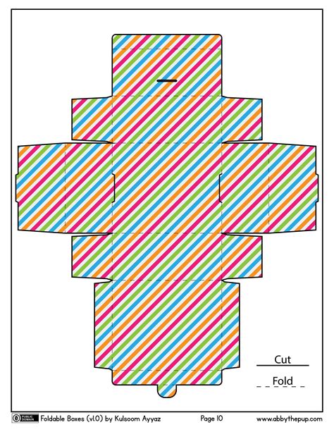 Foldable Box | Free Printable Papercraft Templates