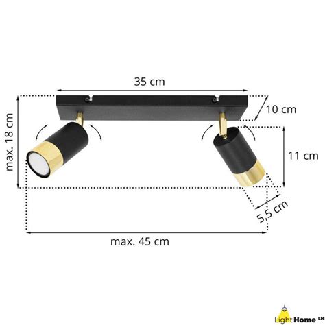 Nowoczesna Lampa Sufitowa Reflektory Na Listwie Hugo Reflektory