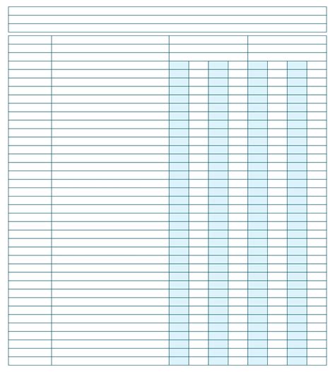 Blank 4 Column Chart