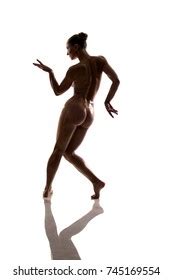 Naked Woman Posing Against White Background Stock Photo 745169554 Shutterstock