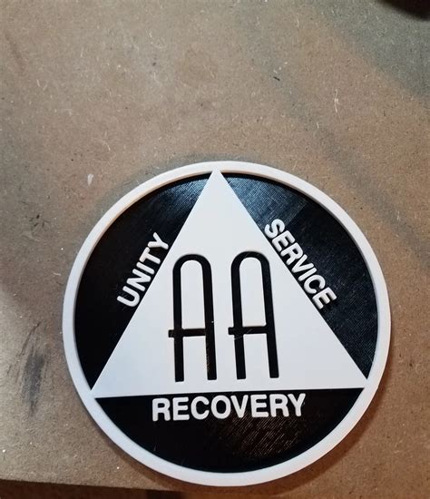 Alcoholics Anonymous Symbol Aa By Tech Outreach Makerworld