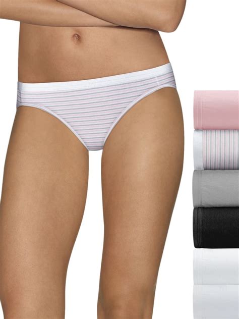 Hanes Hanes Ultimate Women S Comfort Cotton Bikini Underwear Pack Walmart Walmart