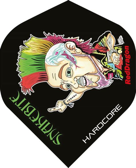 RED DRAGON Peter Wright Hardcore Snakebite Tekenfilm Extra Dikke Dartvluchten Bol