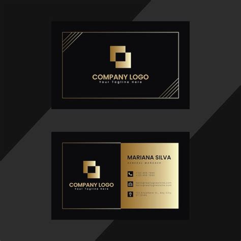Premium Vector Elegant Business Card Name