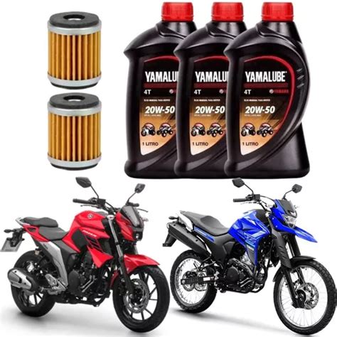Oleo Fazer 250 Original - Kit 2 Trocas Óleo Original Yamaha Fazer Lander Tenere 250 | Frete grátis