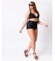 All Black Monroe High Waist Bikini Bottom C Lxgwwy