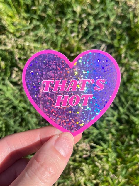 Glitter That S Hot Sticker Y2k Sticker Waterproof Sticker Aesthetic Sticker Computer Sticker