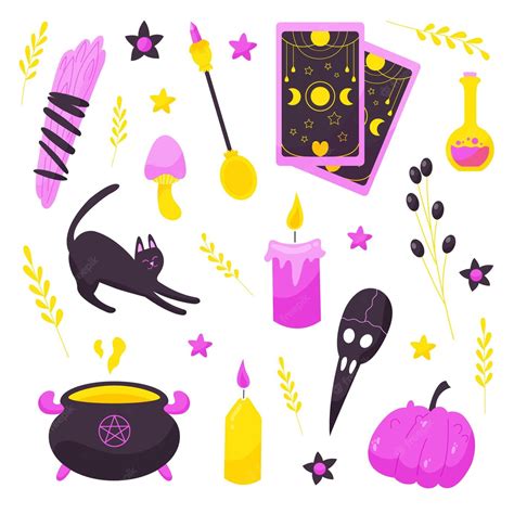 Концепция иллюстрации эзотерических элементов | Бесплатно векторы