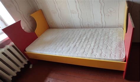 Односпальная кровать с матрасом, размеры: длинна 200, ширина | 5000 KGS ...