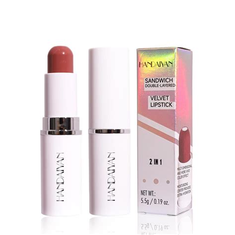 Cheap Handaiyan Colors Matte Waterproof Velvet Nude Lipstick Sexy Red Brown Pigments Makeup