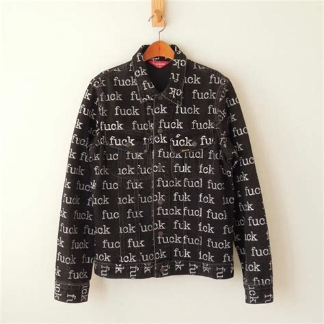 Yahoo オークション supreme SS ジャケット fuck denim jacket USA