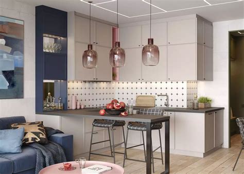 Кухня угловая и гостиная - 84 фото