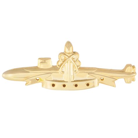 Submarine Patrol Pin Gold