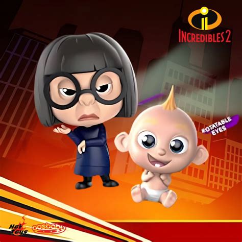 Jual Hot Toys Cosbaby Edna Jack Jack Rotatable Eyes Action Figure Disney Pixar The