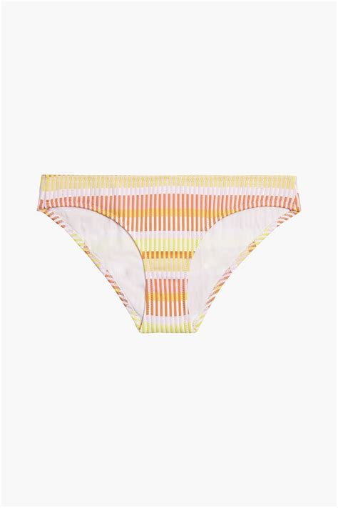 SOLID STRIPED The Desi Striped Low Rise Bikini Briefs THE OUTNET