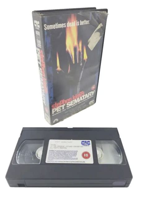 Stephen King S Pet Sematary Vhs Ex Rental Video Big Box Cic Video Cert