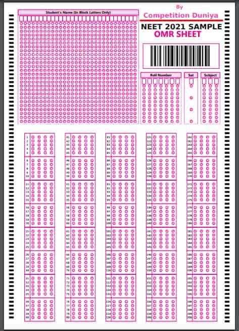 Neet Omr Sheet 2020 Neet Omr Sheet Pdf Omr Sheet Sample Omr 45 Off
