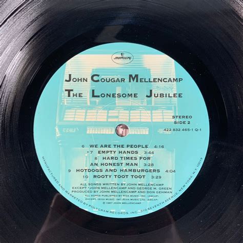 John Cougar Mellencamp The Lonesome Jubilee 1987 Vintage Etsy