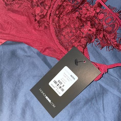 Fashion Nova Intimates Sleepwear Fashion Nova Red Lace Teddy Lingerie Poshmark