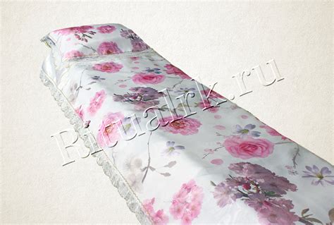 Комплект покрывало + наволочка атлас с шифоном «Омега» увеличенное 0,95 ...