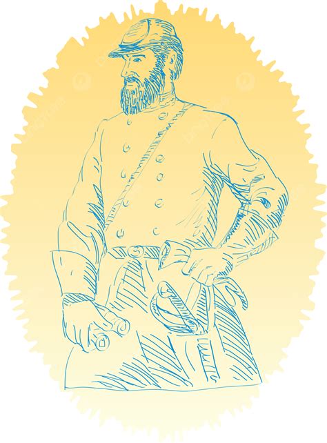 American Civil War Union Officer General Male Soldier Man Png