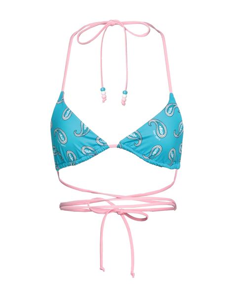 Mc2 Saint Barth Bikini Tops In Azure ModeSens