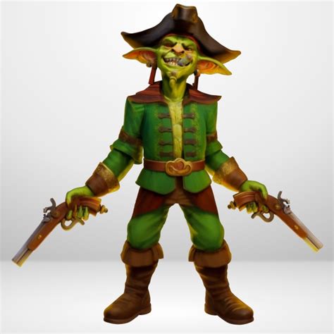 Hot Goblin ゴブリン海賊ピストル ミニチュア ホットゴブリン 海賊フィギュア