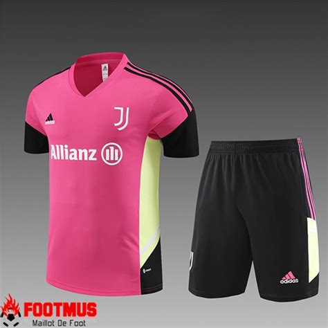 Créer Son Ensemble Training T Shirts Shorts Juventus Enfant Rose 2023