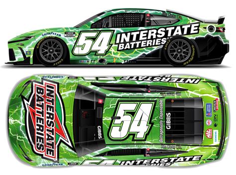 2024 Ty Gibbs #54 Interstate Batteries NASCAR 1/64 Diecast