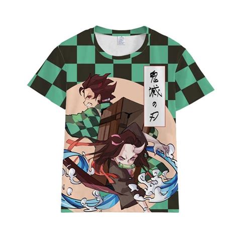 Kimetsu No Yaiba T Shirt Tanjiro And Nezuko Kamado Duo Official