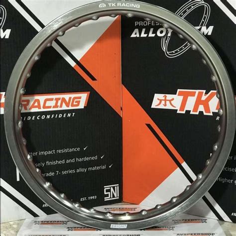 Promo Velg Almu Tk Bright Ukuran X Warna Titanium Hole Diskon