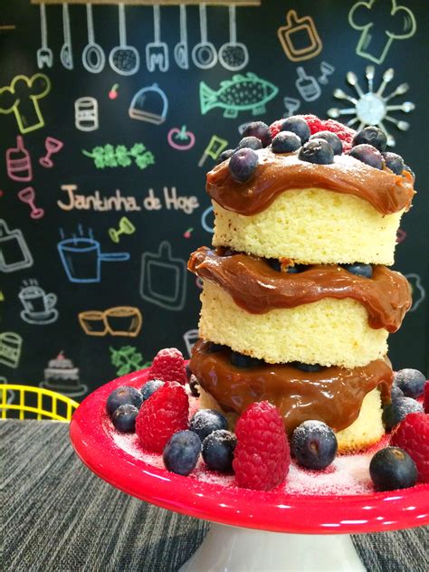 Mini Naked Cake Doce De Leite E Frutas Vermelhas Jantinha De Hoje