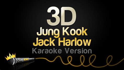 Jung Kook Jack Harlow 3D Karaoke Version YouTube