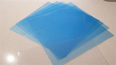 Vivak PETG 0.5mm plastic sheet (10 pieces), Hobbies & Toys, Stationery ...