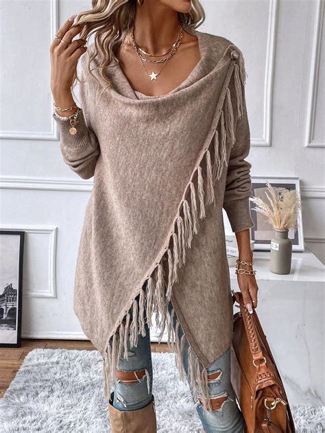 Shein Usa Cardigan Fashion Types Of Sleeves Long Sleeve Sweater