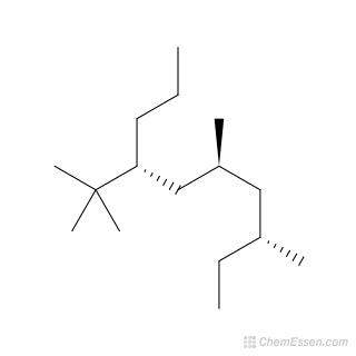 R S R Tert Butyl Dimethyldecane Structure C H Over