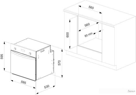 Духовка размеры для встраивания: Стандартные размеры духовых шкафов