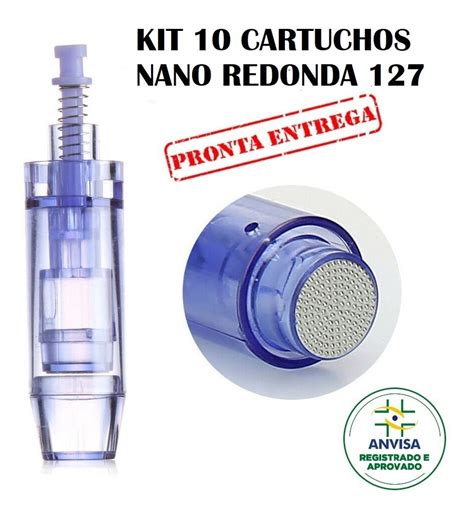 Kit Cartuchos Dermapen Universal Nano Agulhas Tampa Frete Gr Tis